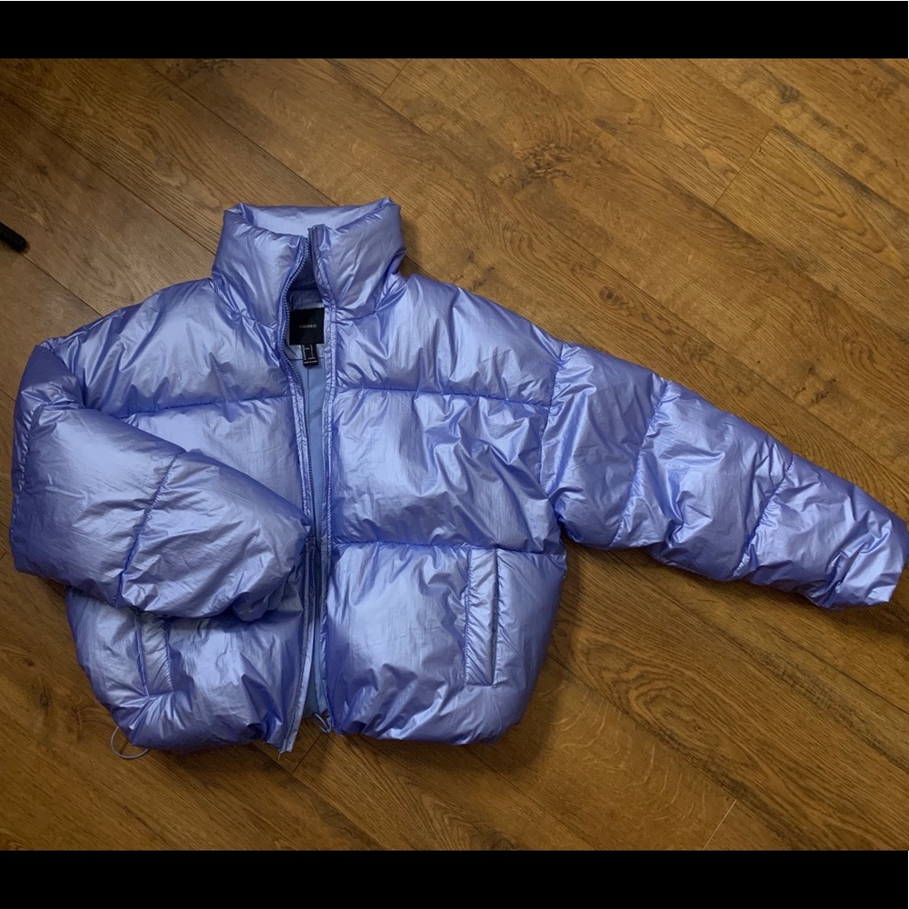 Baby Blue Periwinkle Bubble Winter Puffer Coat
